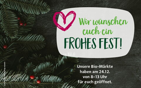 Macht hoch die Tür – unsere Öffnungszeiten zu Weihnachten