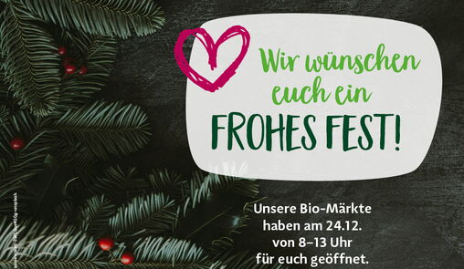 Macht hoch die Tür – unsere Öffnungszeiten zu Weihnachten